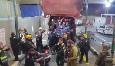 Israeli police stop dozens of Palestinians hidden in garbage truck