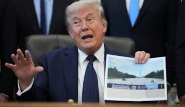 Trump says Lincoln Memorial Reflecting Pool is being coated