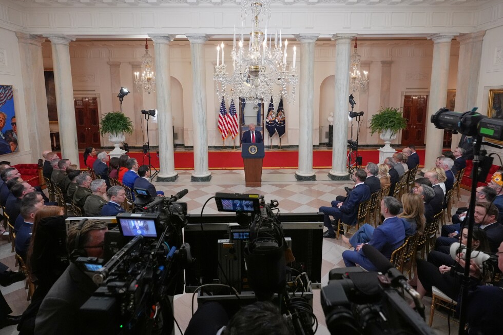 Iran live updates: Oil rises and stocks fall after Trump’s address