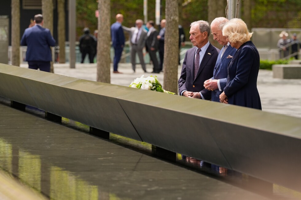 King and queen of England visit NYC 9/11 Memorial as part of US trip