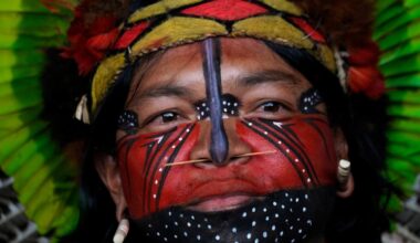 Indigenous people in Brazil rally for land rights at Free Land Encampment