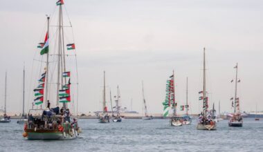 Activist flotilla sets sail from Barcelona with aid for Gaza