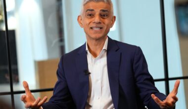 London police investigate weapons outside mayor's home