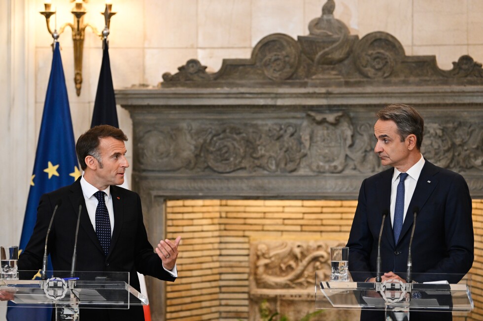Leaders of France and Greece say the EU's defense splurge is no alternative to the NATO alliance