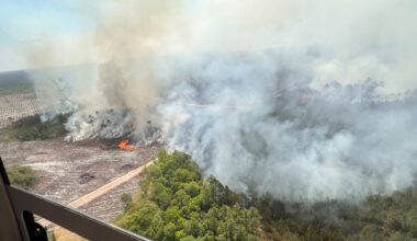1 of 2 Georgia wildfires doubles in size overnight