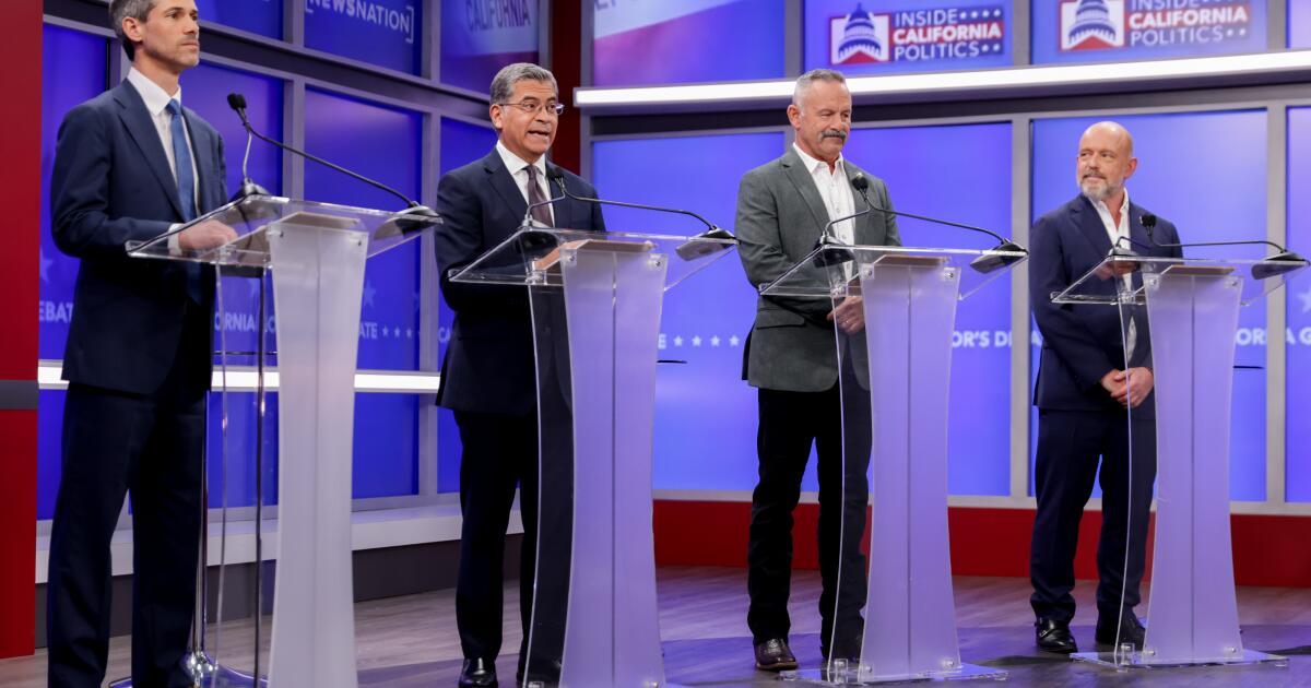Top candidates for California governor spar over wealth, experience and race in fiery debate