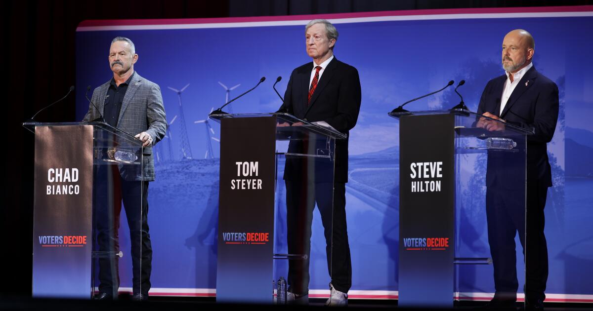 California governor debate: Candidates scrap over gas tax, homelessness