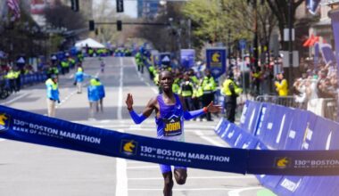 Live results from the 2026 Boston Marathon