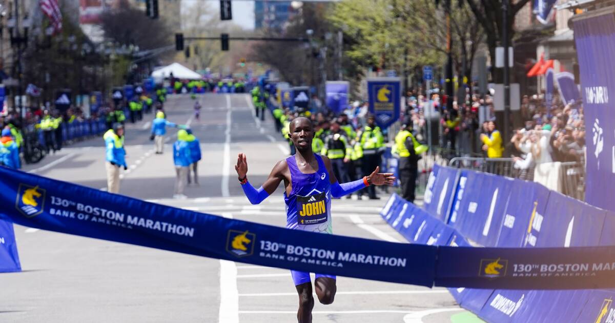 Live results from the 2026 Boston Marathon