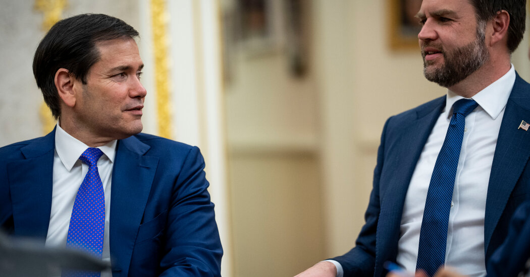 Vance or Rubio? Trump Muses on Successor as the ‘Kids’ Fill Bigger Roles.