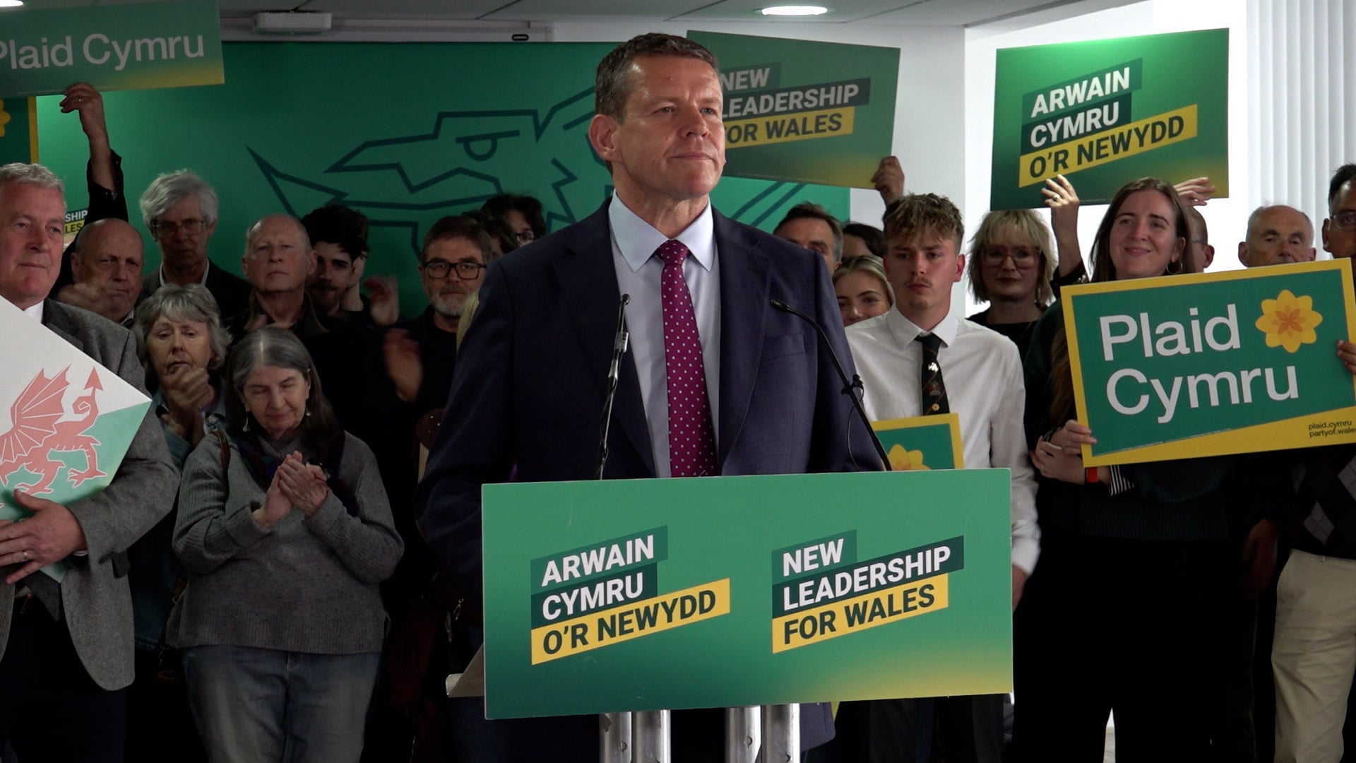 Leader of Plaid Cymru Rhun ap Iorwerth