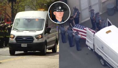 Solemn procession for trooper killed in wrong-way crash