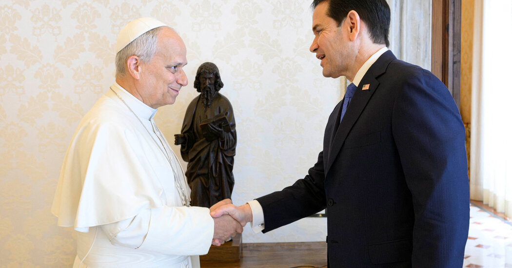 Rubio Meets Pope Leo Amid Growing Tensions Between Trump and Vatican