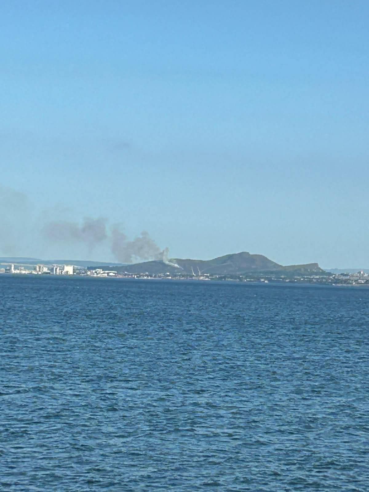 Smoke could be seen as far away as Fife.