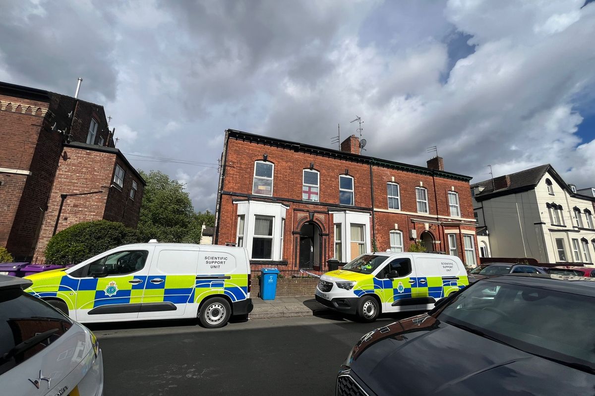 Police on Balmoral Road in Fairfield