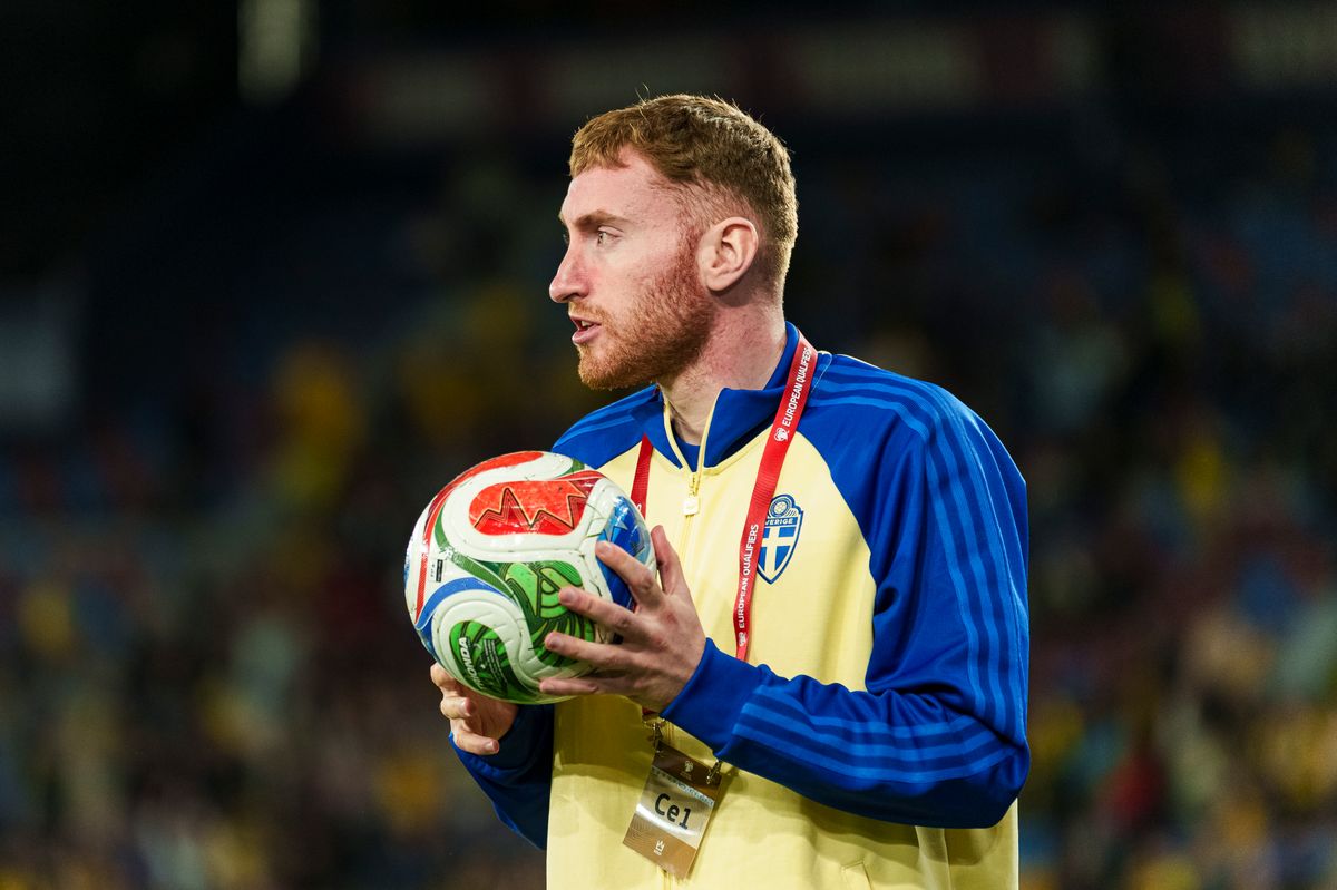 Dejan Kulusevski of Sweden looks on