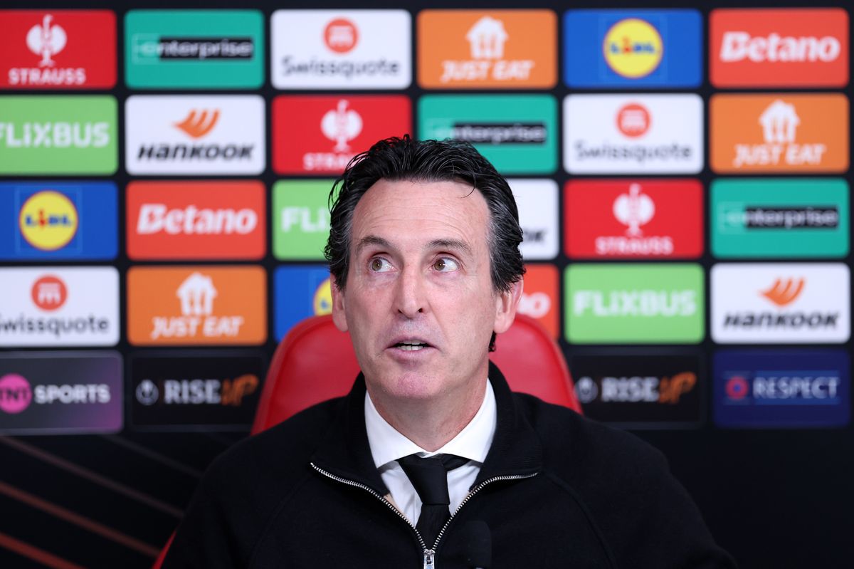 Unai Emery has looked to calm expectations ahead of Aston Villa's Europa League semi-final