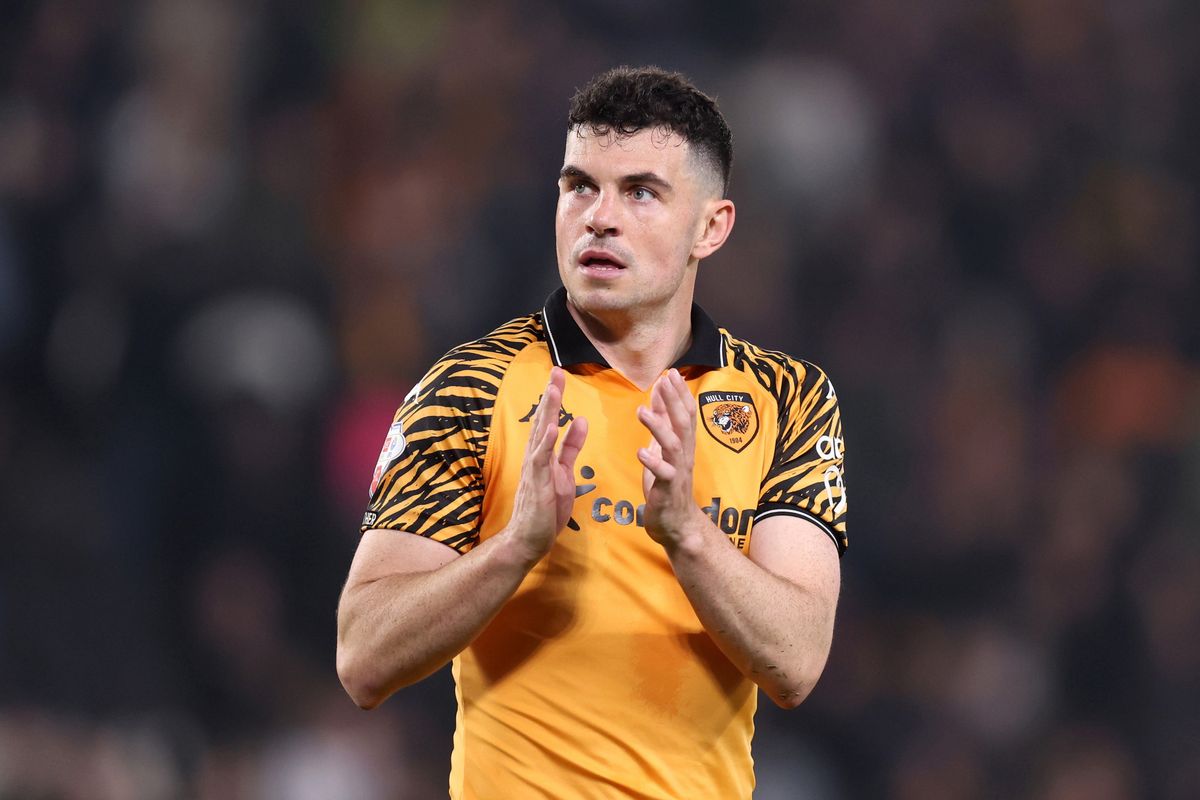 John Egan applauds the fans at the MKM Stadium