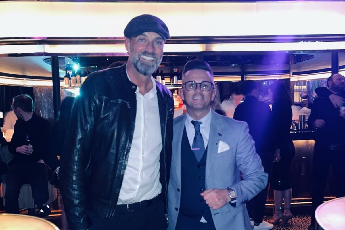 Former Liverpool Gaucho restaurant director Dimitri Prassinos pictured with former LFC boss Jurgen Klopp