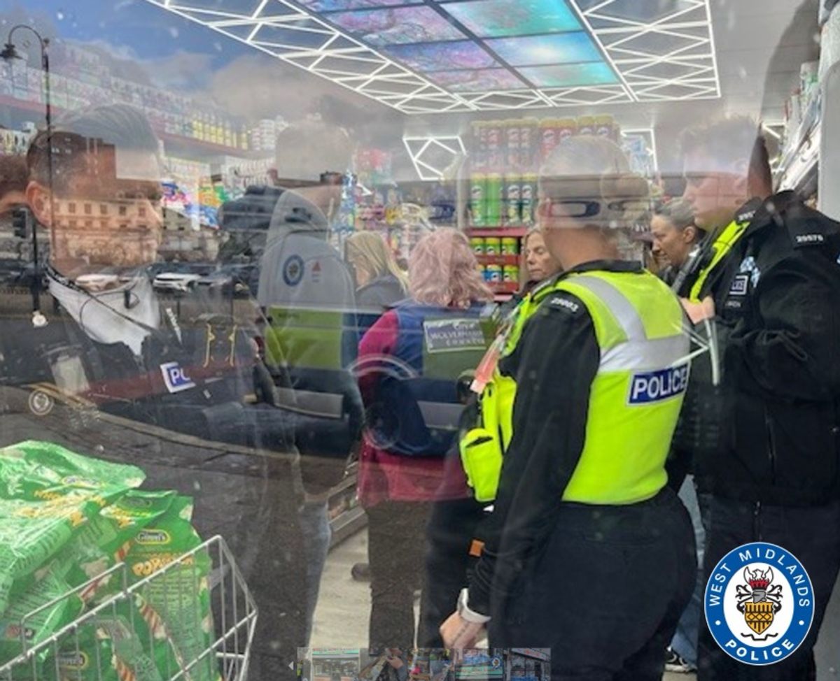 Police carried out co-ordinated visits at a number of shops in Wolverhampton due to concerns about criminality