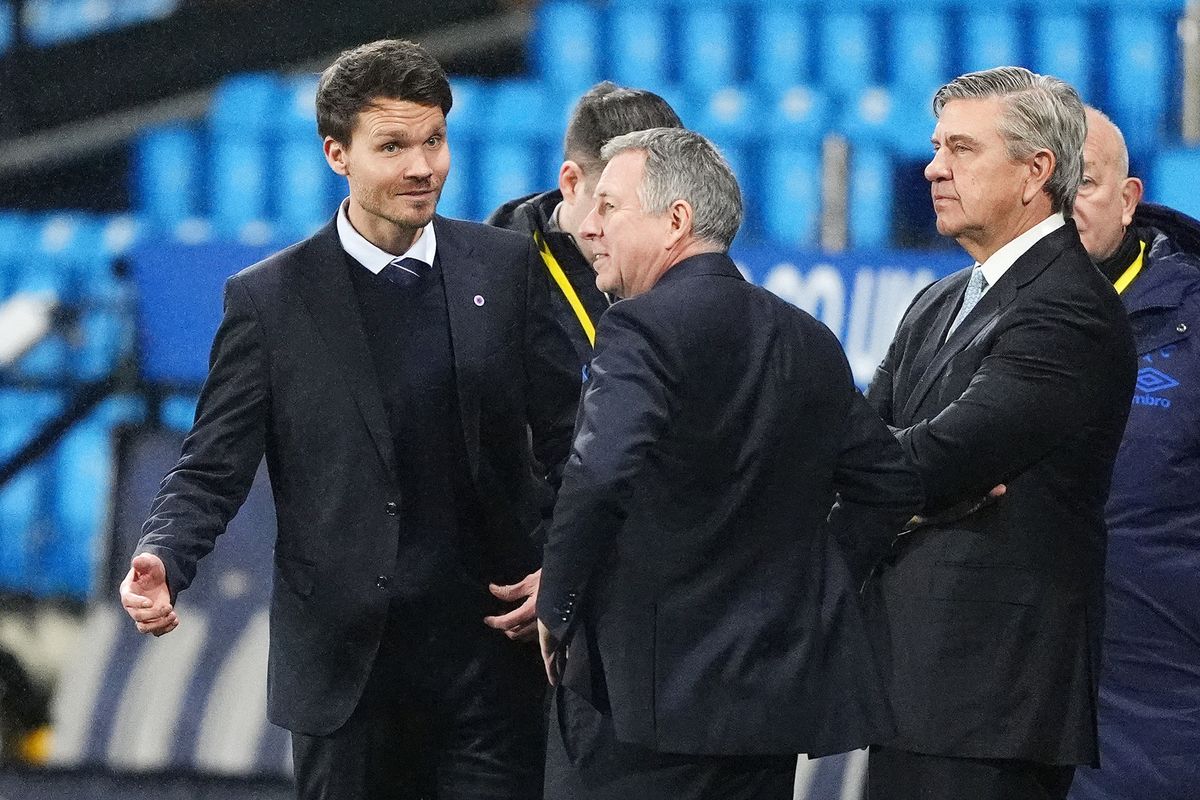 Danny Rohl and Andrew Cavenagh at Ibrox