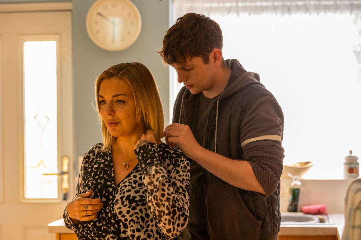 Anton Bibby plays Sheridan Smith's onscreen son in The Cage