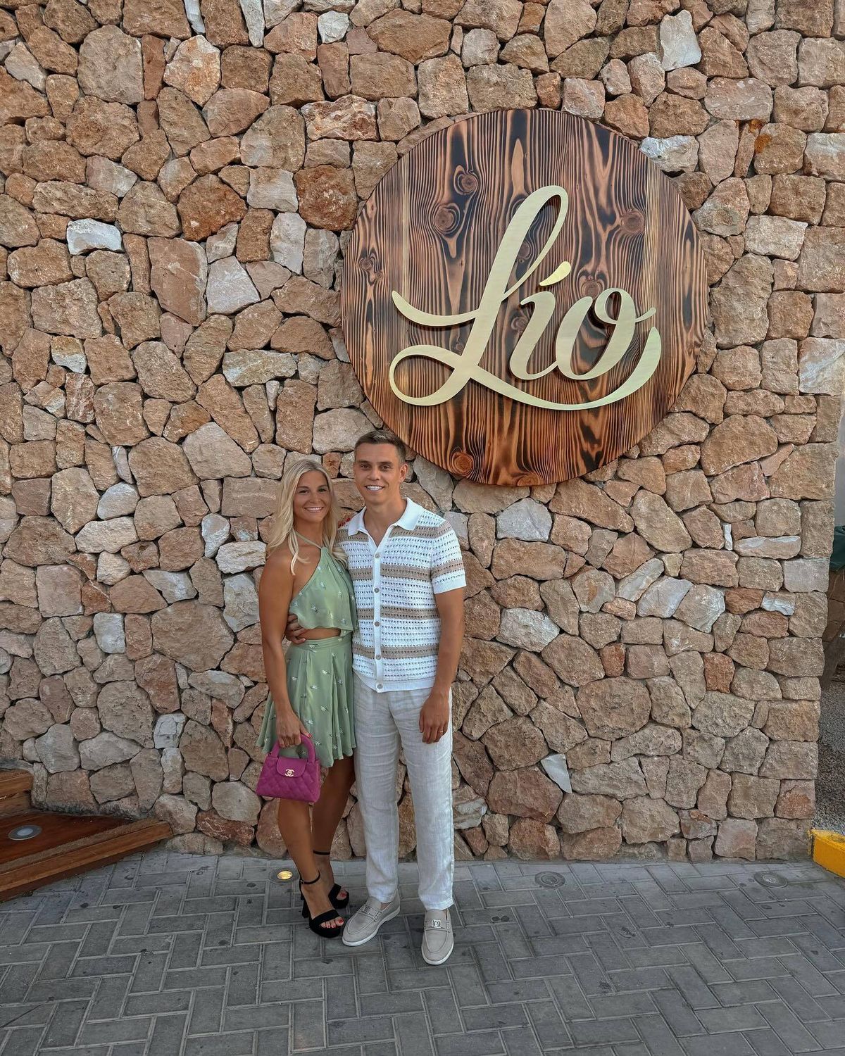 Leandro Trossard and Laura Hilven