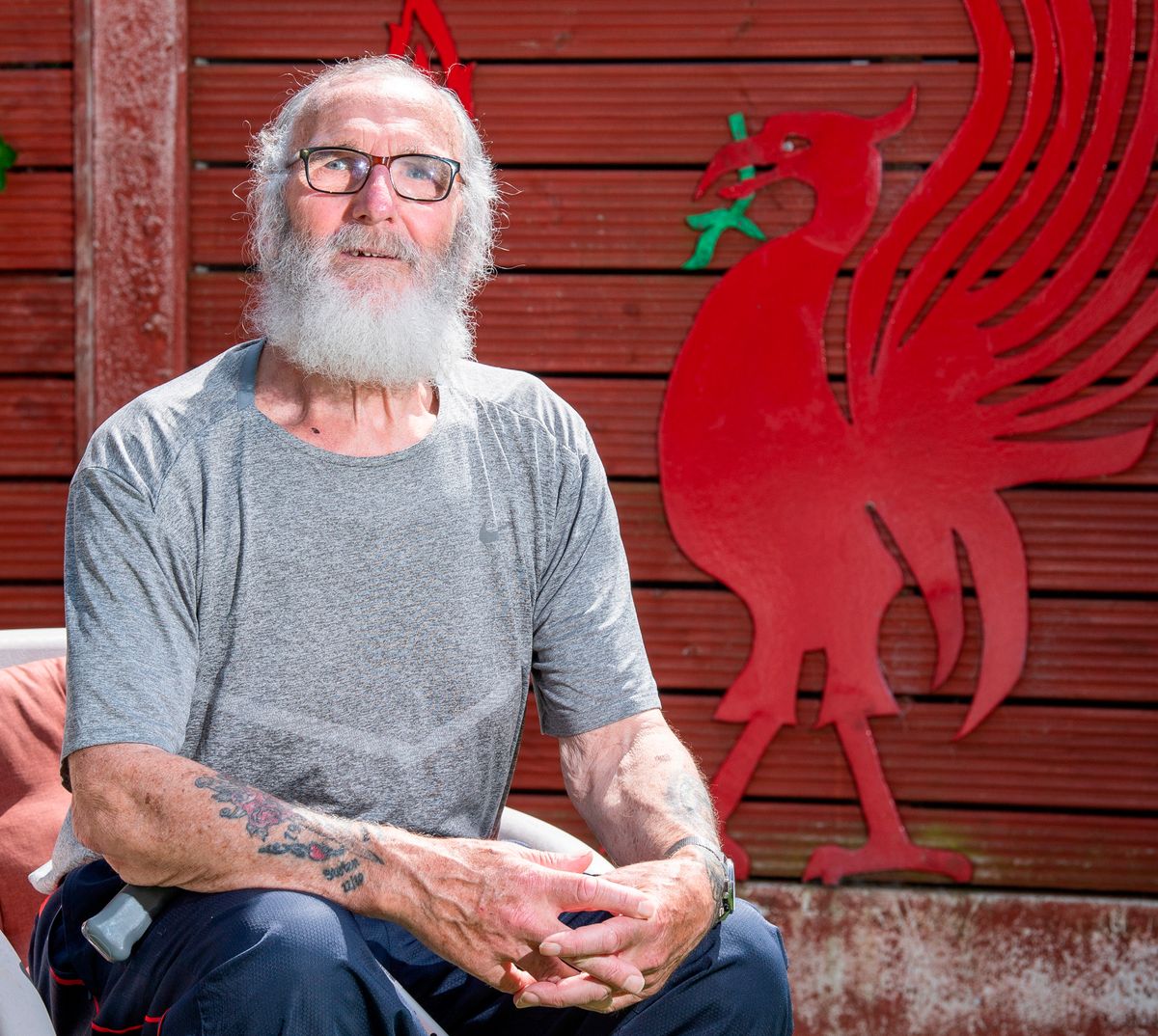 Stefan Dettlaff in his garden