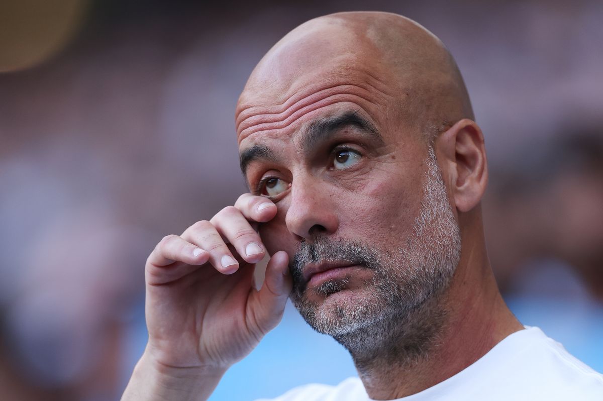 Pep Guardiola after his final match as Manchester City manager