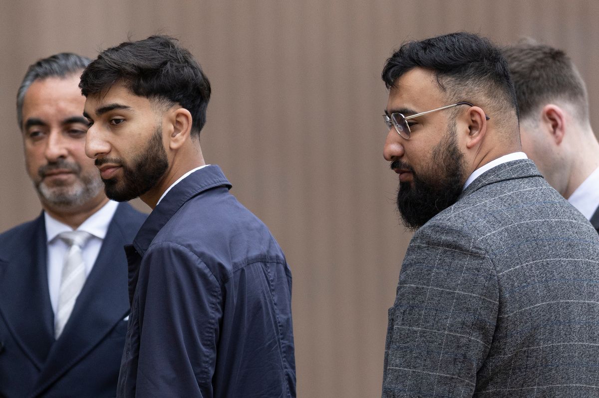 Fahir Amaaz, foreground left, and Mohammed Fahir Amaaz, right
