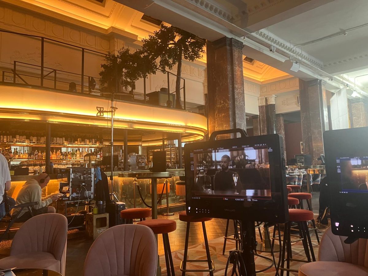 Filming for This City is Ours at Gaucho steak restaurant in August 2024