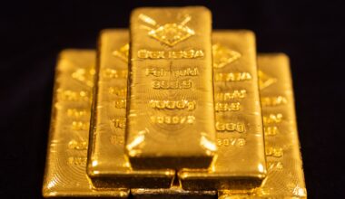 Gold climbs to two-week high as U.S.-Iran peace hopes push oil lower