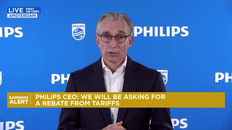 Philips CEO: We will ask Trump administraton for tariff rebate