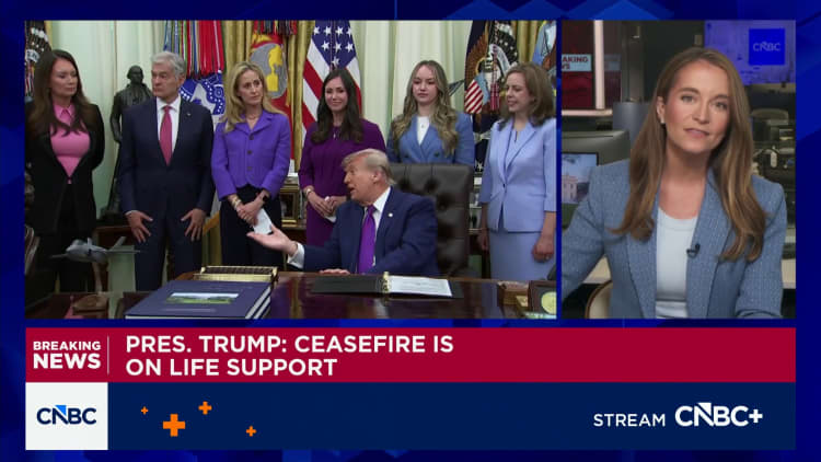 President Trump: Ceasefire is on life support