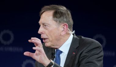 Iran in the 'process of blinking' over Strait of Hormuz, Petraeus says