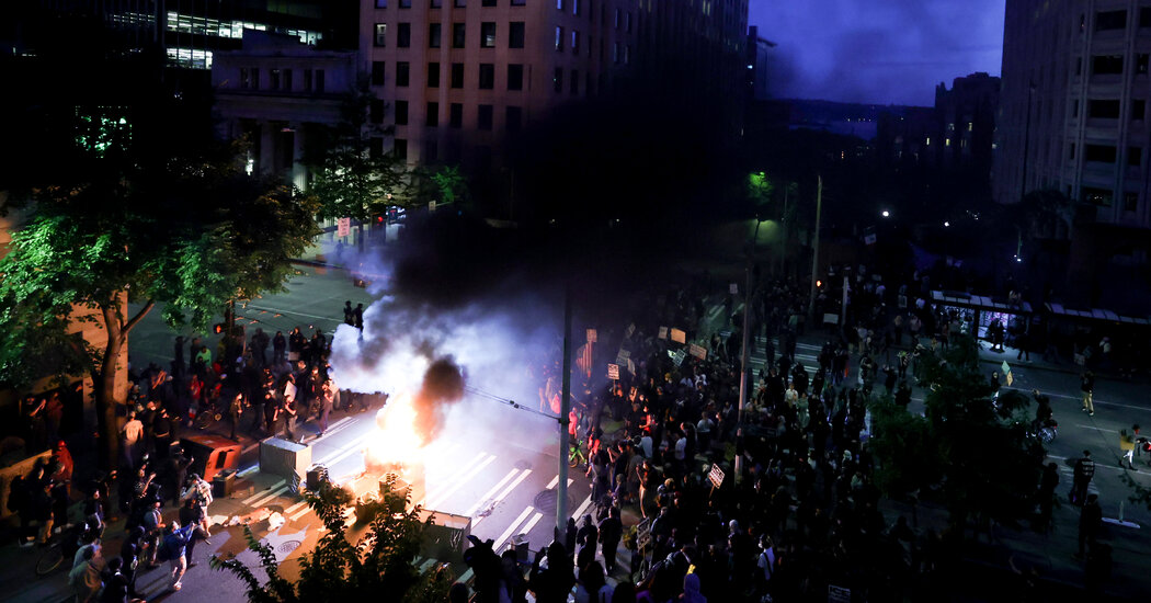 Conspiracy Trial Will Test Trump’s Aggressive Tactics Against Protesters