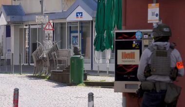 Hostages taken in bank robbery in western Germany, police say