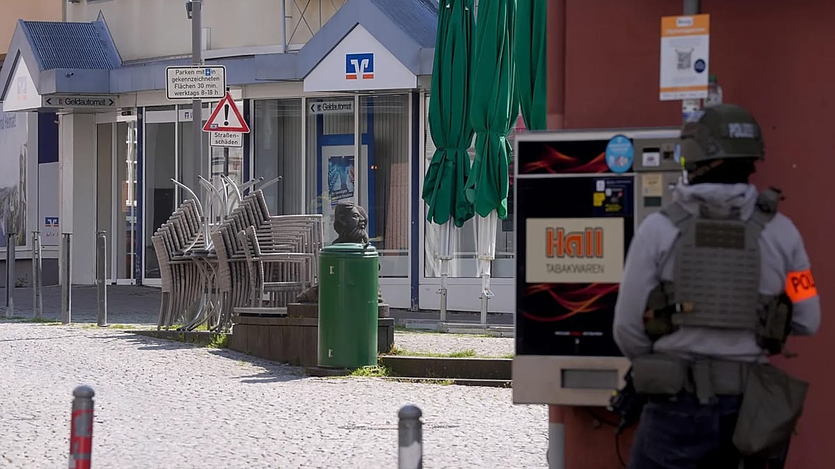 Hostages taken in bank robbery in western Germany, police say