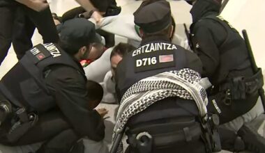 Flotilla activists' return to Spain sparks clashes and arrests as Israel slams 'hypocrisy'