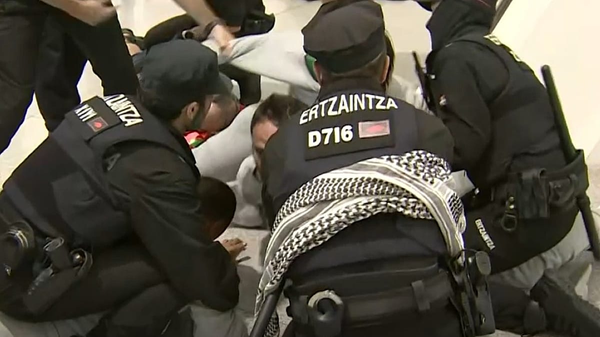 Flotilla activists' return to Spain sparks clashes and arrests as Israel slams 'hypocrisy'