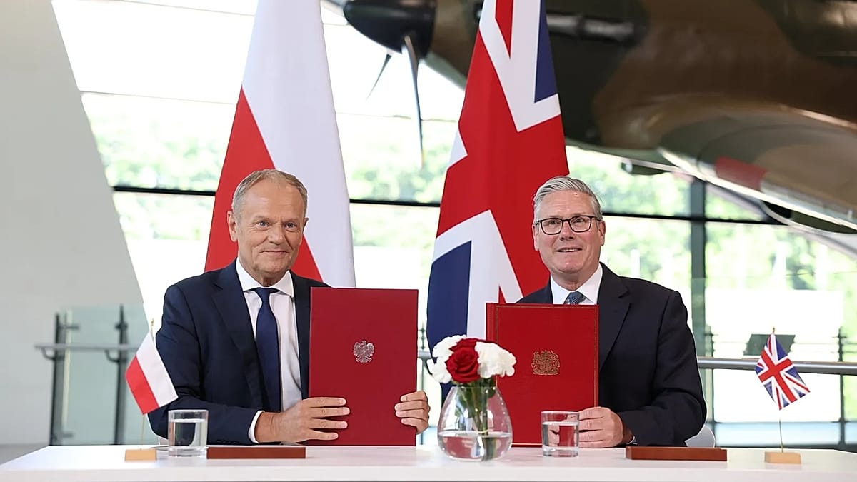 UK and Poland sign 'major' defence treaty as Starmer continues to rebuild ties with Europe