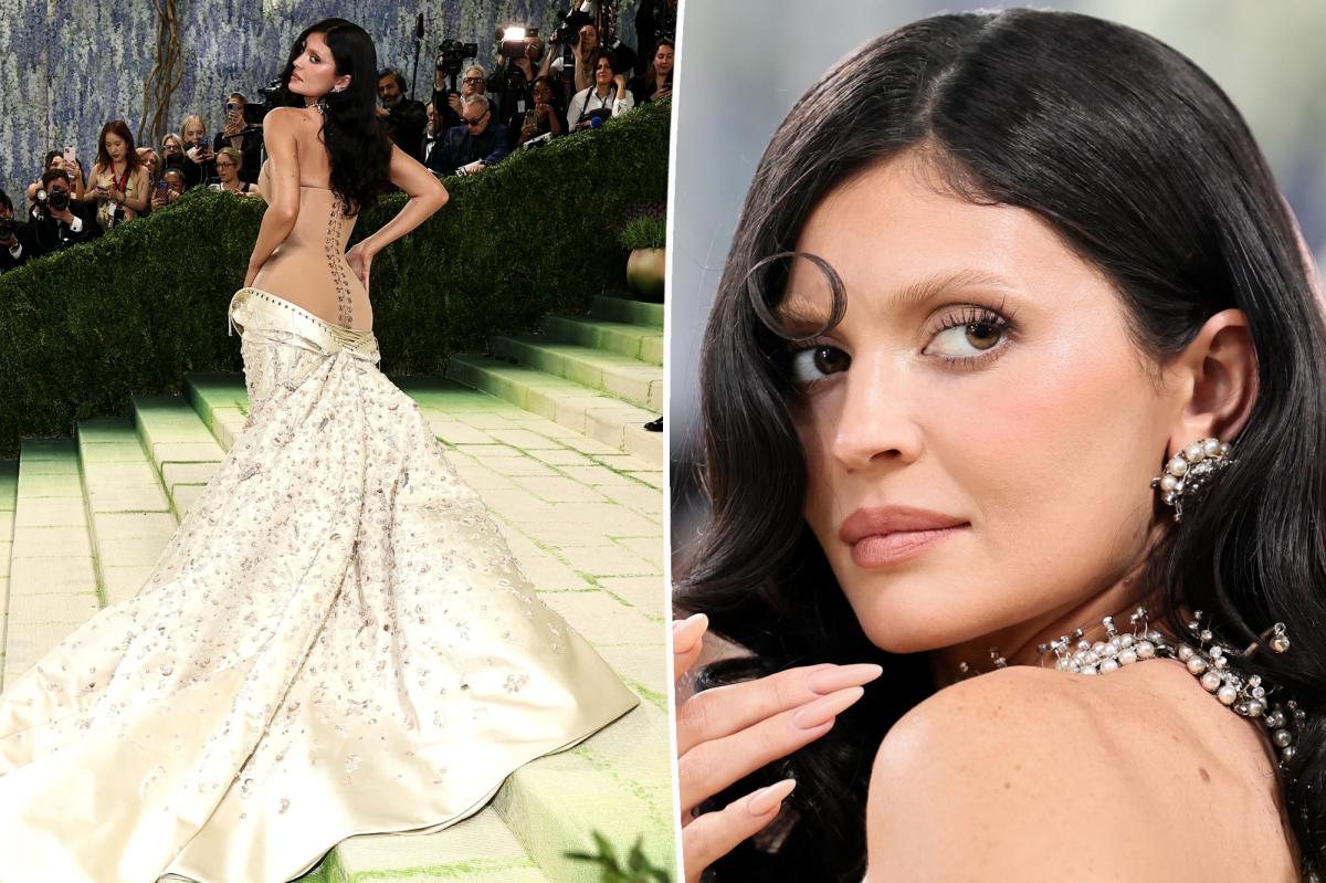 Kylie Jenner gets undressed on Met Gala 2026 red carpet