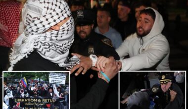 Violent anti-Israel protesters yank woman's hair, flash strobe light in boy's face at disturbing NYC rally