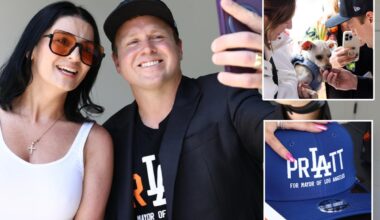 Los Angeles mayor race: voters raise crime fears at Spencer Pratt event in Nithya Raman’s district