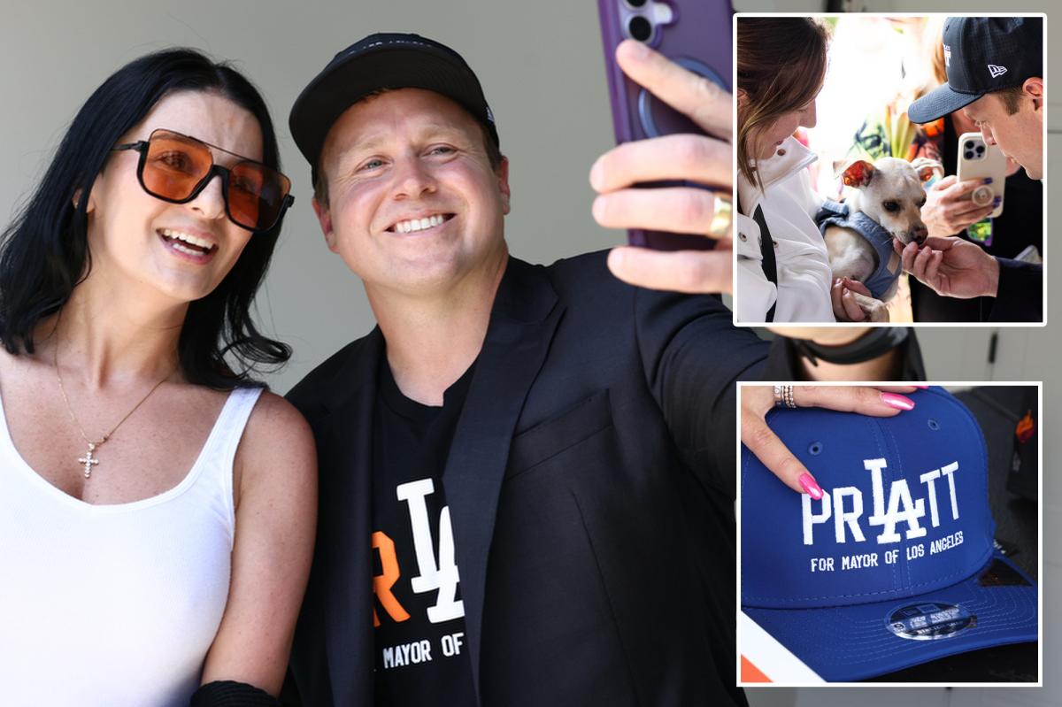 Los Angeles mayor race: voters raise crime fears at Spencer Pratt event in Nithya Raman’s district