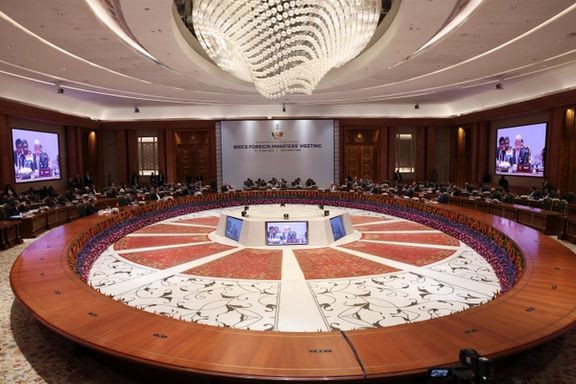 India's Foreign Minister Subrahmanyam Jaishankar addresses the BRICS foreign ministers' meeting at Bharat Mandapam in New Delhi, India May 14, 2026.