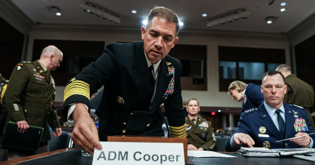 Trump Live Updates: Top U.S. Admiral Defends Munitions Levels Amid Tenuous Iran Cease-Fire