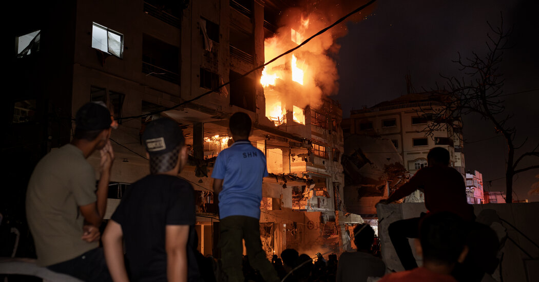 Israeli Strike Targeted Top Hamas Leader in Gaza, Officials Say