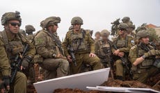 IDF Chief of Staff Eyal Zamir (center) in southern Lebanon, in a photo released Wednesday.