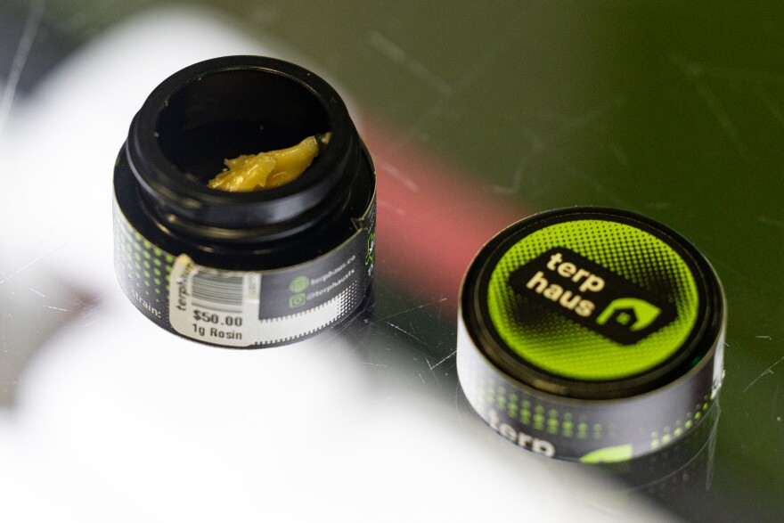 A cannabis rosin is pictured at Terp Haus.